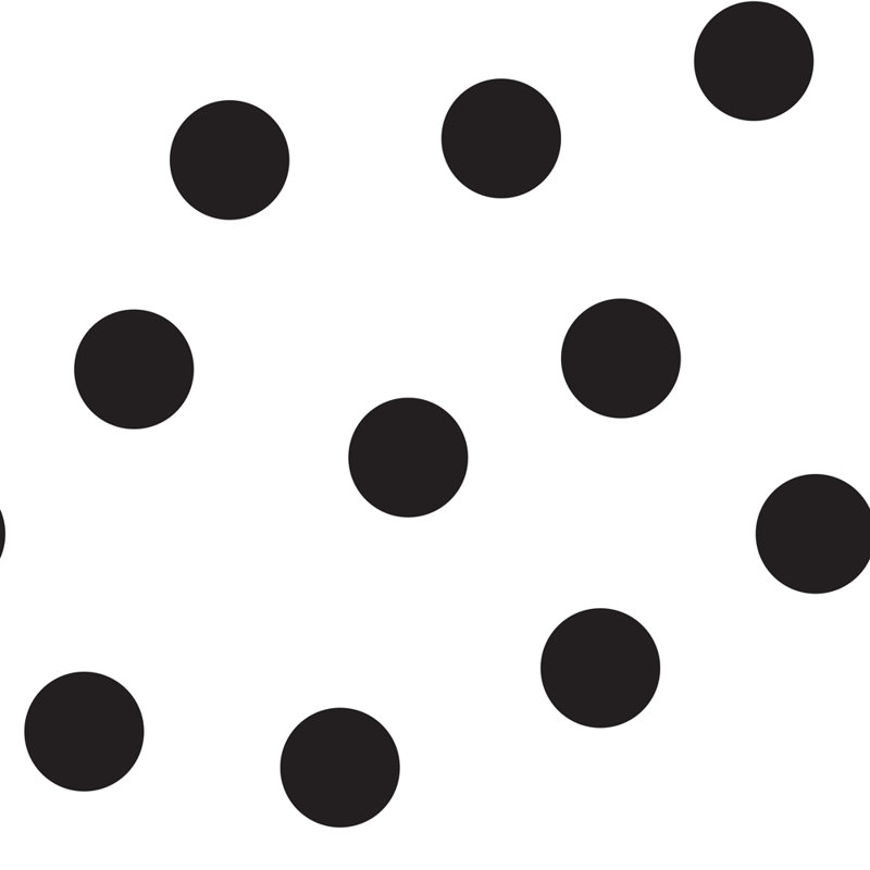 Papier peint adhésif à pois, Noir