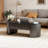 Lift-top Coffee Table With Hidden Storage, Oval Coffee Table With Lift-up Tabletop, Mid-century Modern Style Coffee Table-599682503