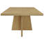 86.6'' Modern Solid Wood Dining Table With Cross Base