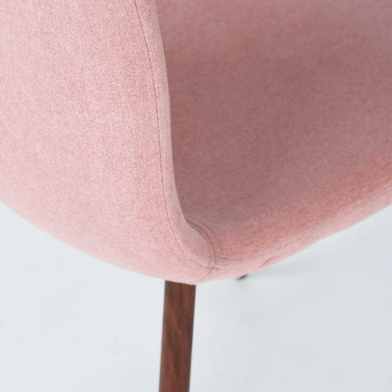 Presidio 44.5cm H Polyester Blend Upholstered Side Chair, Pink