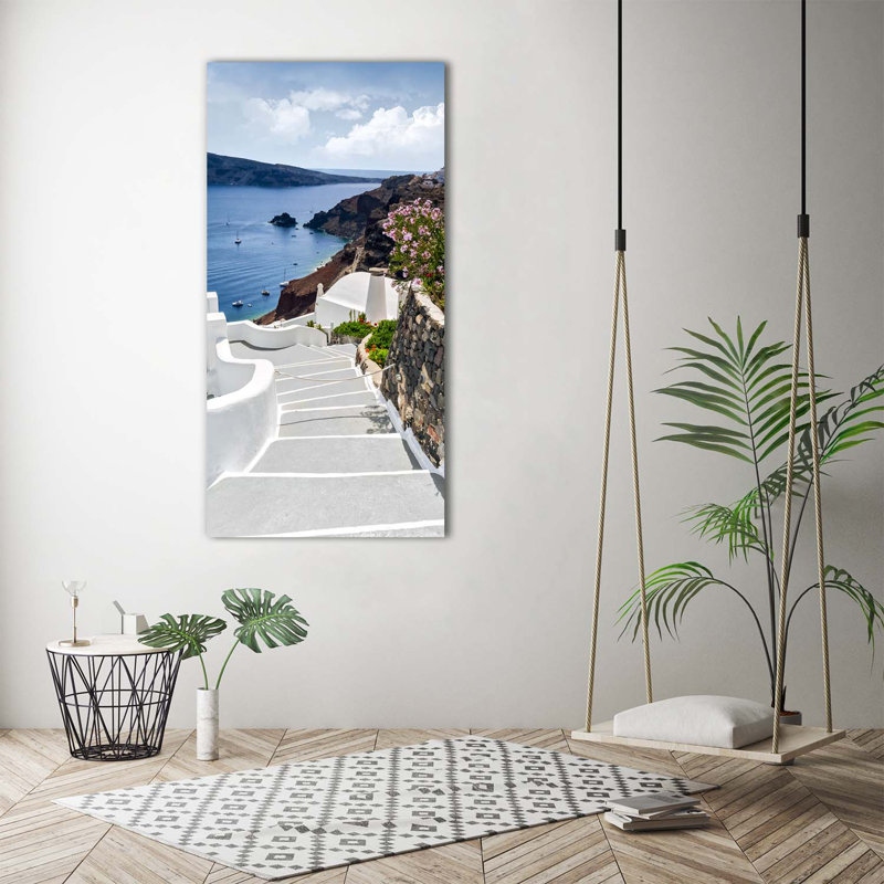 Santorini Greece - Wrapped Canvas Print