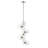 Gaines 8 - Light Steel Dimmable Geometric Chandelier