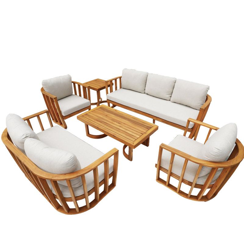 6 Piece Outdoor  Seating Group With Cushions