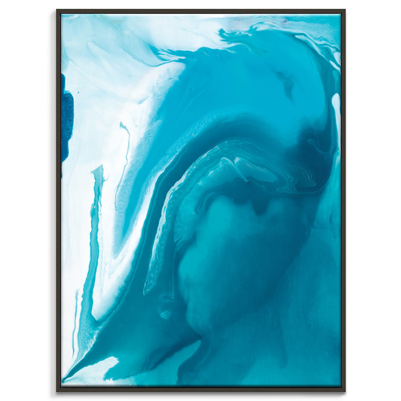 Flow 16 by Chalie MacRae - Painting on Canvas, 102cm H x 76cm W, Black