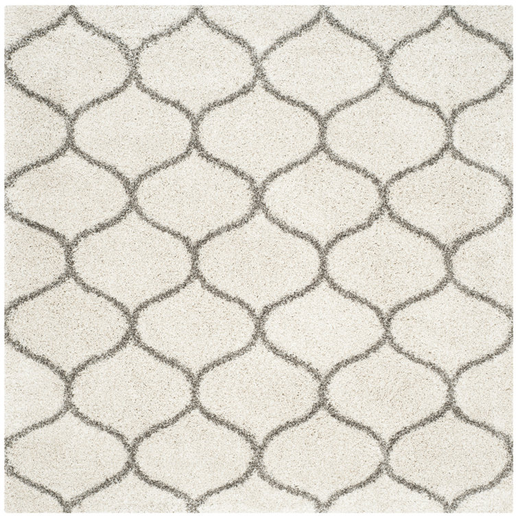 Girault Geometric Shag Area Rug
