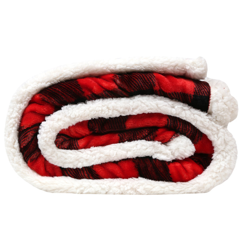 Lumberjack Plaid plush throw