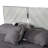 Jecky King Size Bed, Low Profile, Angled Legs, Italian Inspired Gray