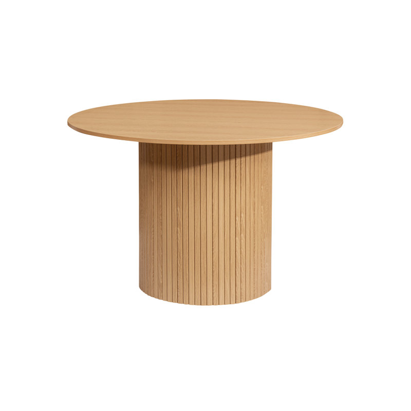 Suire ROUND FLUTED DINING TABLE , Oak