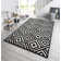 Velours Machine Woven Black/White Indoor Rug