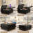 Square Tufted Upholstered PU Ottoman