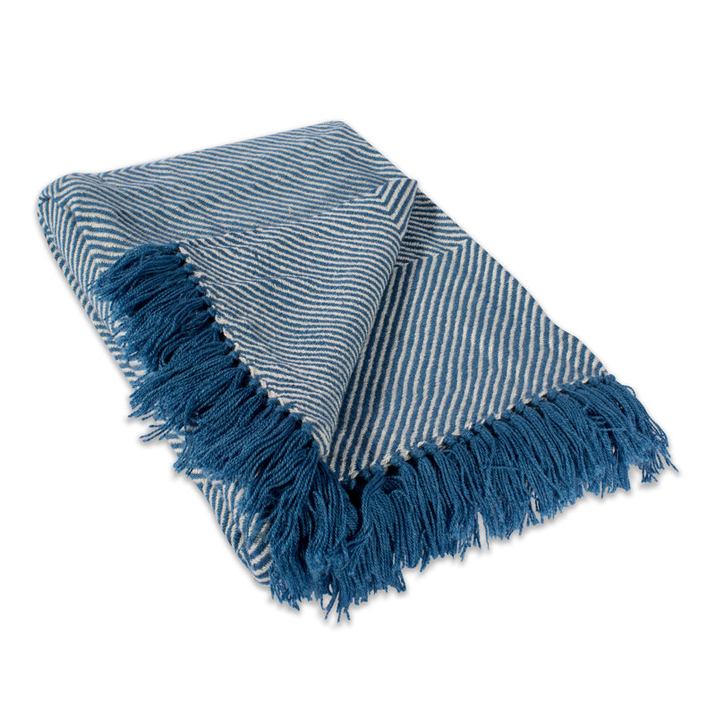 Jeté de luxe , Chevron bleu