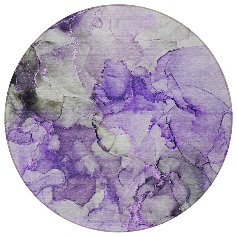 Tapis d'intérieur rond 8 po