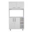 Armoire de cuisine à double porte, quatre pieds et trois tablettes-1442897025