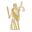 Décoration murale en métal Lady Justice Statue minimaliste moderne abstrait décoration murale-94208081-94208080