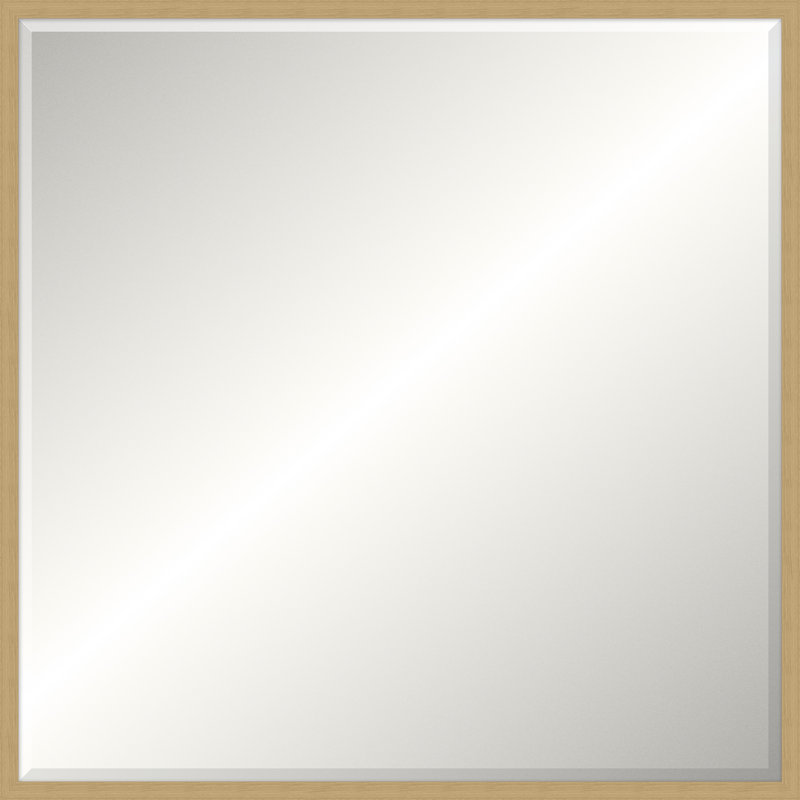 Miroir Natural Pinebridge, Carré 43,75 po x 43,75 po, Biseauté