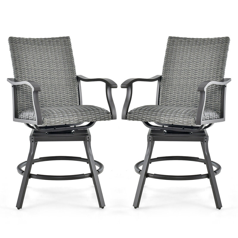 Tabouret de comptoir d'extérieur 26 po Bahos