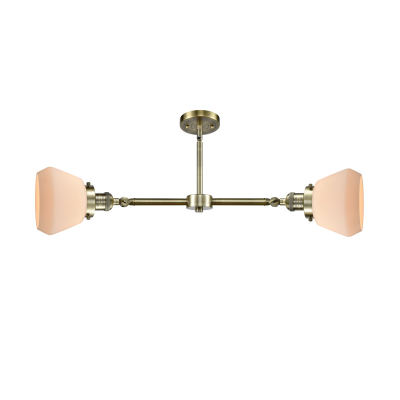 Chill 2 - Light Kitchen Island Pendant, Antique Brass, Matte White Cased, 6 Watt Vinage LED Bulb