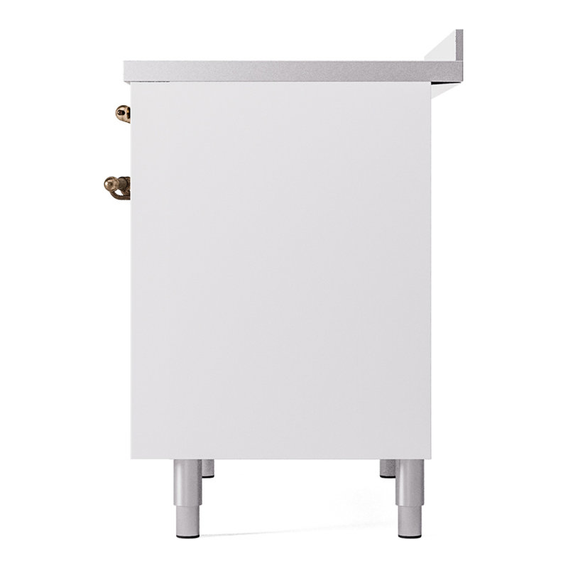 ILVE Nostalgie II 40 in Induction Range, White/Bronze