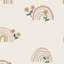 Papier peint arc-en-ciel floral fantaisiste-1935766026