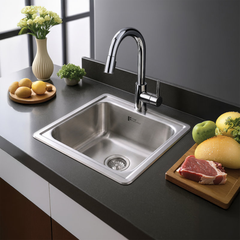 Fine Fixtures Drop-In Stainless Steel Kitchen Sink