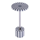 Zane Brass and Bone Inlay Side Round Side Table