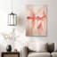 Soft Blush Pink Watercolor Bow Canvas Print - Urban Studio-566586559