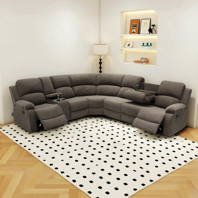 3 - Piece 199" Upholstered Reclining Sectional