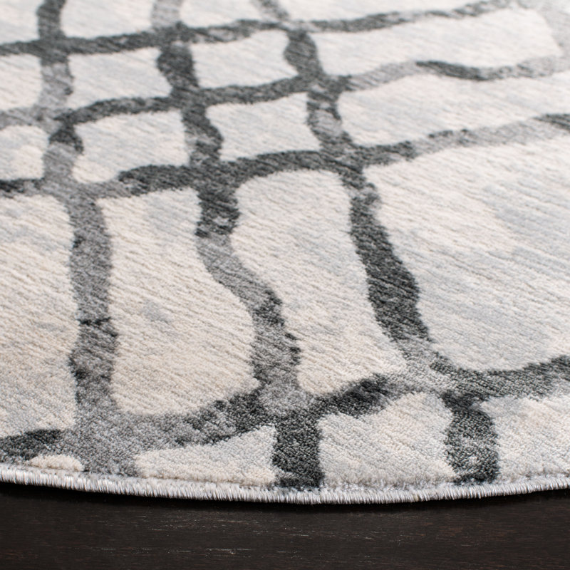 Winnols Performance Geometric Rug, Round 6'7"