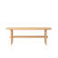 Plate Plate Table basse Largeur 120 X Profondeur 40 X Hauteur 42 Cm Bureau d'étude Facile à assembler Bois naturel avec tablette de rangement Bureau d'écriture naturel