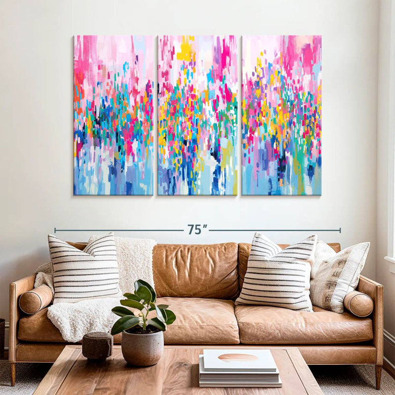 Avery Abstract Vibrant Mix III, H 42 po x l 65 po