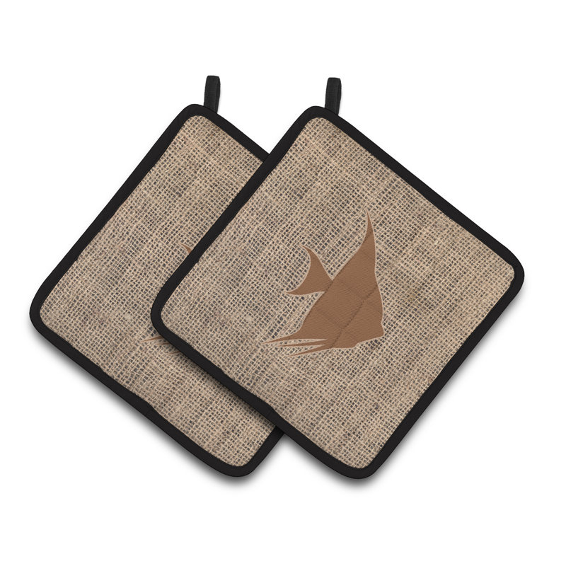 Cuisinier poignée de pêche east urban home ange, Brun