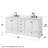 Deborah 80'' Double Bathroom Vanity with Marble Top-40065540-80209480