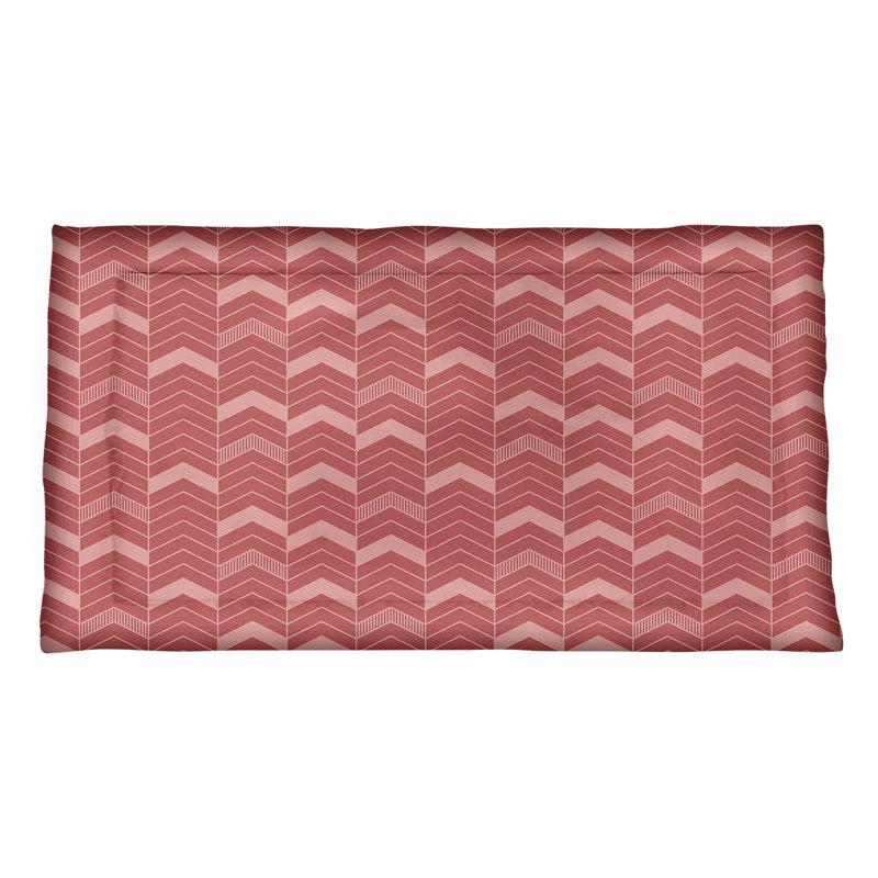 Taie décorative Rhonda, Microfibre, Grand, Rouge