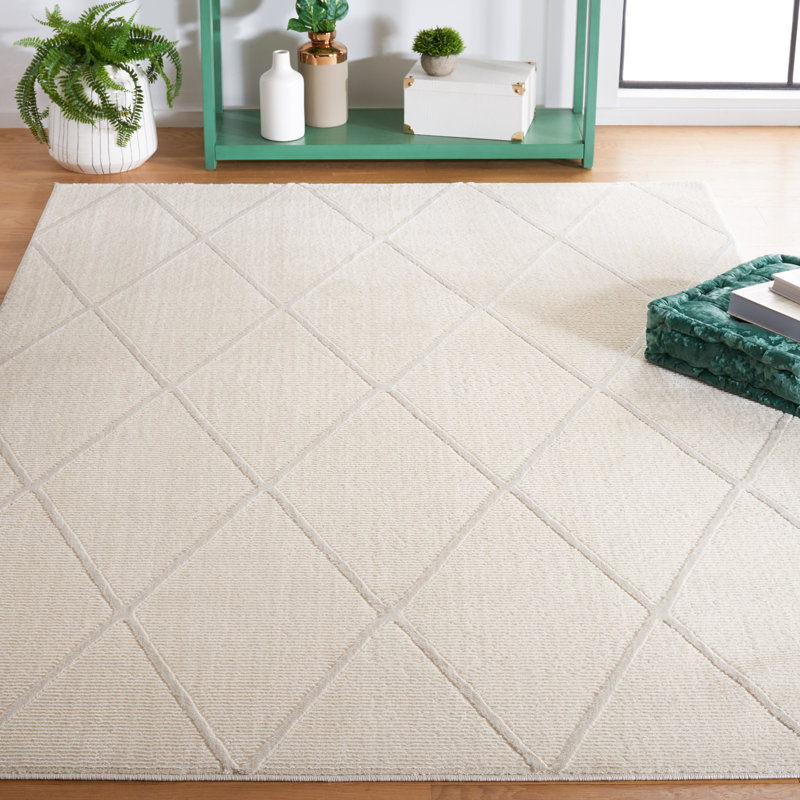 Revive Solid Color Area Rug In Ivory, Rectangle 160 x 231 cm