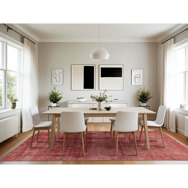Abstract Indoor Rug, Rectangle 7' x 10'