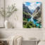 «Turquoise River In Rocky Canyon», art mural sur toile-437742280