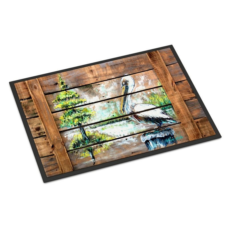 Emyr Non-Slip Outdoor Doormat, Rectangle 1'6" x 2'3"