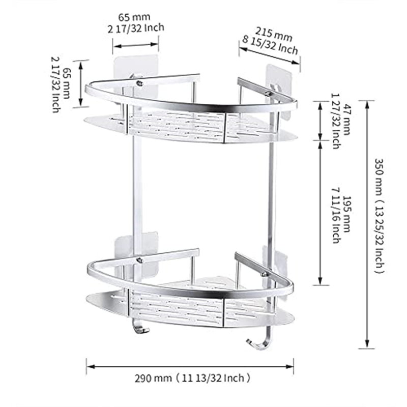 Scholten Adhesive Shower Caddy