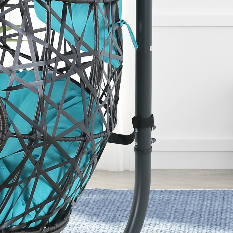 Balancelle avec support Fuqua, Bleu