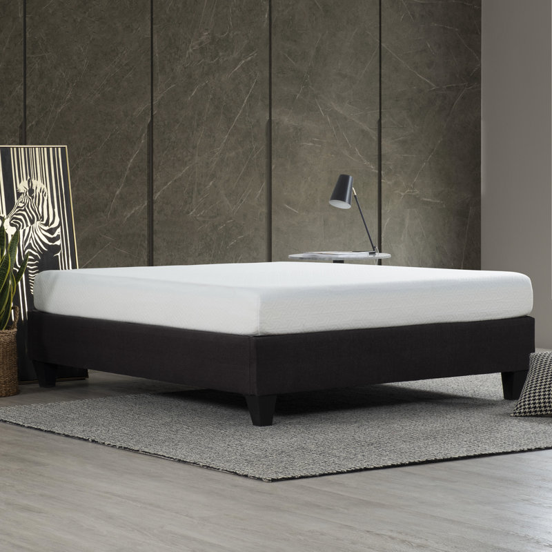 Taille, gris foncé, rembourré, moderne, base de lit plateforme, bois, sommier, bois massif, lit, tête de lit Structure moderne rembourrée grise, bois et contreplaqué, installation comme avec les pieds,