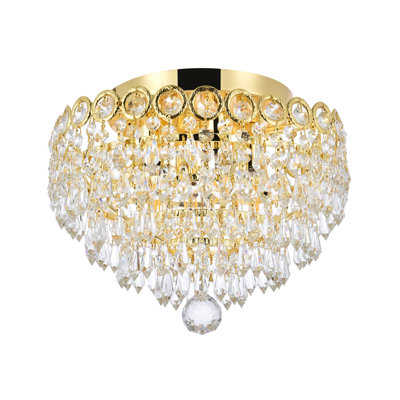 Stoltz Crystal Semi Flush Mount