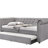 Justice Smoke Gray Fabric Daybed W/Trundle