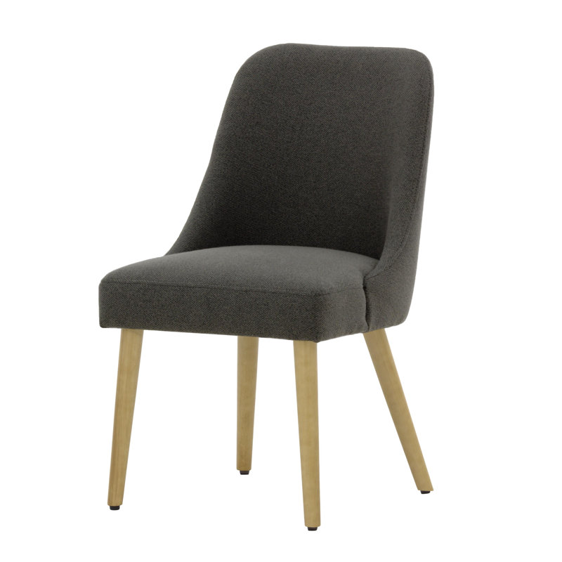 Lexi 48cm H Velvet Upholstered Side Chair, Black
