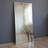 Modern Silver Wall Mirror, 25.6 x 51.2 inches | 100% MDF, Assembled, Horizontally & Vertically Adjustable | Elegant Solid Color Design for Home Decor, Perfect for Entryways & Living Spaces
