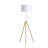 64" - 47"H Adjustable Height Brass/Shiny Gold Modern Tripod Floor Lamp For Living Room, Standing Lamp For Bedroom