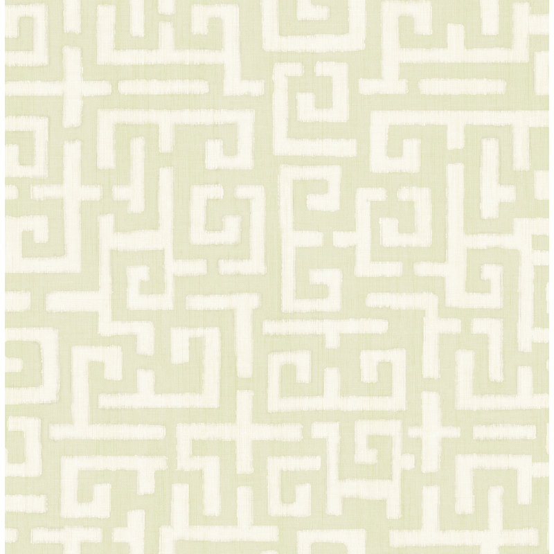 Papier peint Seabrook Designs Pavillion, Vert pâle métallique