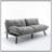 Cream Convertible Folding Modern Sofa Bed With Adjustable Armrest And Backrest For Small Spaces-1074237396