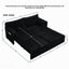 Canapé-lit convertible de 73 po, lit escamotable, canapé 3 en 1 avec poche latérale et ports USB, canapé en velours côtelé moderne pour le salon, petit espace, appartement, chambre à coucher, noir-149195871