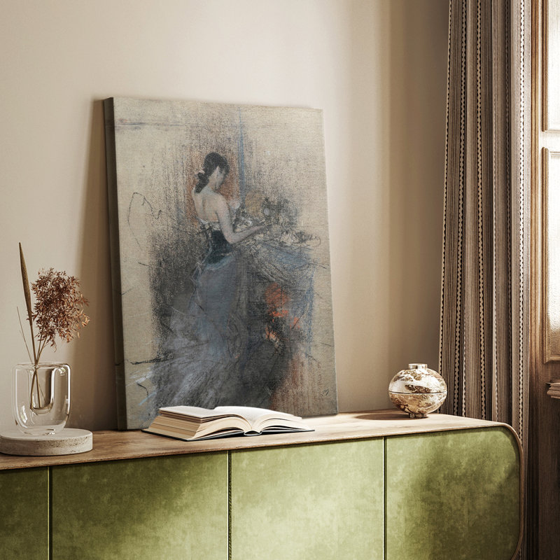 Reproduction de portrait rétro Lxxxviii - galerie tendue sur mesure Cavas