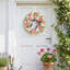 Couronne de pivoines blanches et roses 18 pouces pour porte d'entrée-448150249